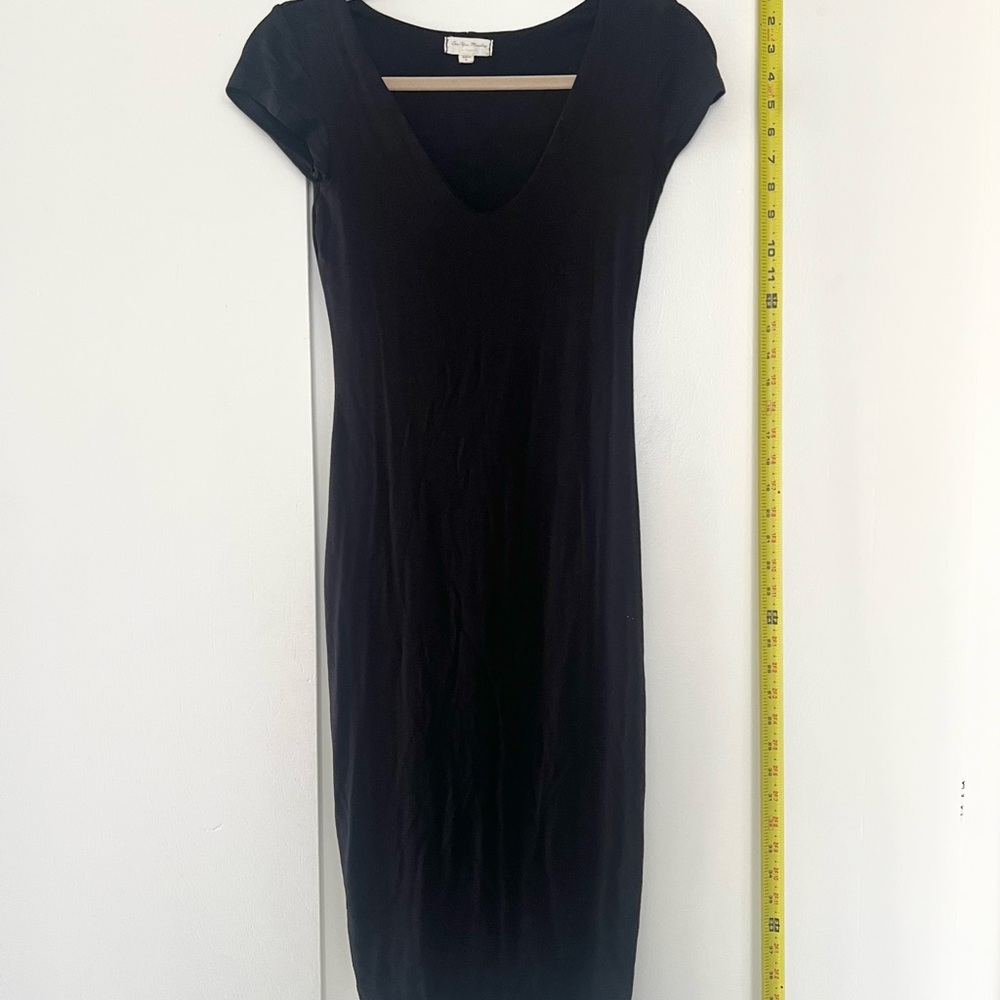 See You Monday Womens Black Midi Dress Size Large Casual